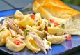 Pasta salade met kip